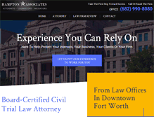Tablet Screenshot of hamptonlawonline.com